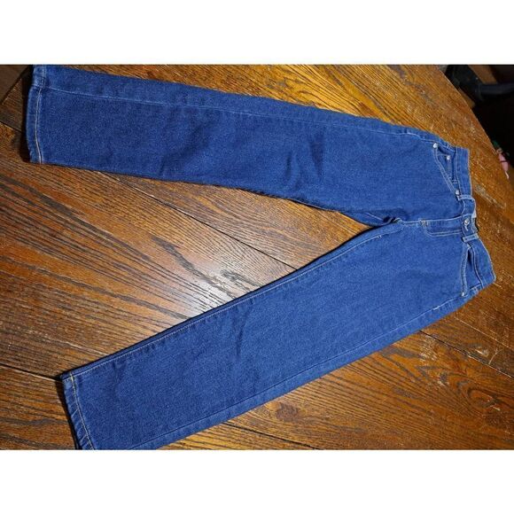 Girls Size 12 Silver Tab Levis Mini Mom Adjustable Waist Denim Blue Jeans - Picture 1 of 4
